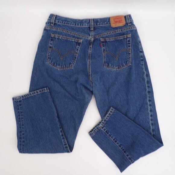 Levi's Women's Classic Relaxed Fit Tapered Leg 550 Blue Jeans - size 18 MIS S - Picture 7 of 11